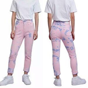 Levi's 721 High Rise Skinny Ankle Jeans Blurry Vision Tie Dye Size 27